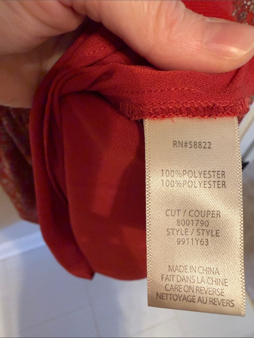 Max Studios Red Floral V-Neck Smocked Waist Mini Dress - Picture 4 of 16